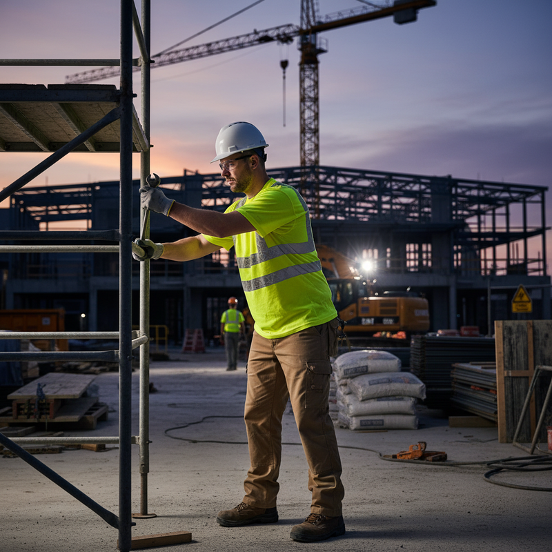 Dark Slate Gray Premium Hi-vis Recyclable T-shirt - Saturn Yellow for Sustainability