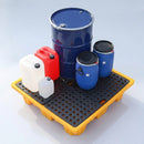 4-Drum Stackable Spill Pallet, 280L Capacity, Polyethylene (view 2)