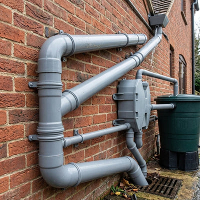 110mm Plain Ended Downpipe 6m