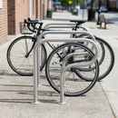 Gray Heavy Duty Rugby Cycle Stand for One or Two Bikes