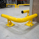 200 x 638 x 638mm raised corner collision protection bar yellow