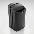 140 Litre Recycling Bin with Open Aperture – MDPE Construction (view 2)