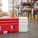 Rosy Brown Premium Safety Barrier Angle Piece with Hinge Pin - Durable and UV Protected