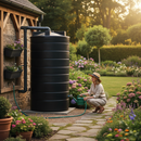 Dark Slate Gray Premium Tall 25,000 Litre Non-Potable Cylindrical Storage Water Tank