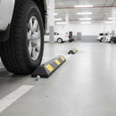 Gray Premium Rubber Parking Wheel Stops - 550mm, 900mm, 1800mm Sizes