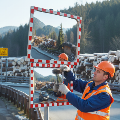 High-Performance Frost & Condensation Resistant Traffic Mirror