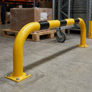 600 x 2000mm Steel Collision Protection Guard Yellow/Black