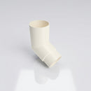 Flush Joint Aluminium Downpipe Bends 63mm Diameter — RAL 9010 / 112.5 Deg