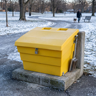 Recycled Polyethylene Grit Bin - 50 Litre, 2 Cu Ft