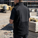 Two-Layer Pile Work Vest with Large Pockets - Black