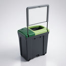 87 Litre Twin Aperture Recycling Bin with Flat Back (view 2)