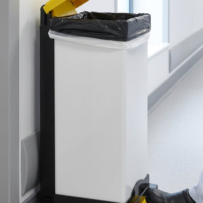 25 litre plastic fire retardant sack holder pedal-operated