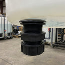 ¾" BSP Male Polypropylene Outlet with Back Nut & Cap