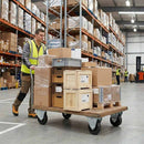 Pressed Steel Fixed Castors With Black Polypropylene Wheel - 50mm to 100mm