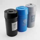 84 Litre hooded top recycling bin, polyethylene (view 2)