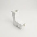 72x72mm Traditional Square Aluminium Downpipe Branches — RAL 9016 / 92.5 Degrees