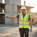 Rosy Brown High-Visibility Polyester Waistcoat Vest - Professional Safety Gear