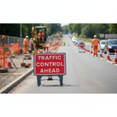 Dark Gray Heavy Duty Traffic Control Sign 1050x750mm for Road Safety