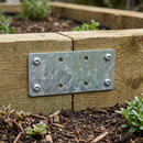 Sleeper Joining Plate Galvanised 170mm x 80mm x 2mm