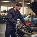 Dark Slate Gray Premium Navy Blue Regular Boilersuit - Durable Polyester-Cotton Blend