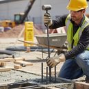 Dark Gray Premium Solid Ribbed Steel Rod 8mm x 1m - Durable Reinforcement Bar