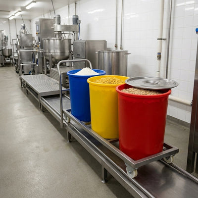 Straight Sided Ingredient Bin Food Grade Polyethylene 110-230L