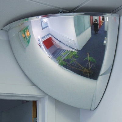 800mm diameter PMMA 1/8 sphere convex security mirror