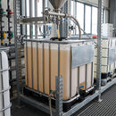 1000 Litre IBC Container, 3" Valve, 400mm Lid, HDPE, Recycled Plastic Pallet