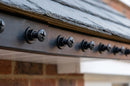 M6 Moulded Gutter Jointing Bolt, Nut & Washer Set (50 Pack) — Textured Black (in use)
