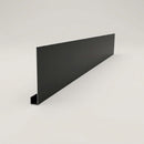 Aluminium Fascia Board Sample — RAL 7021 / 'U' Return