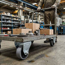 75mm Fixed Castor With Grey Rubber on Polypropylene Wheel & 4-Bolt-Hole - 70kg Load Capacity