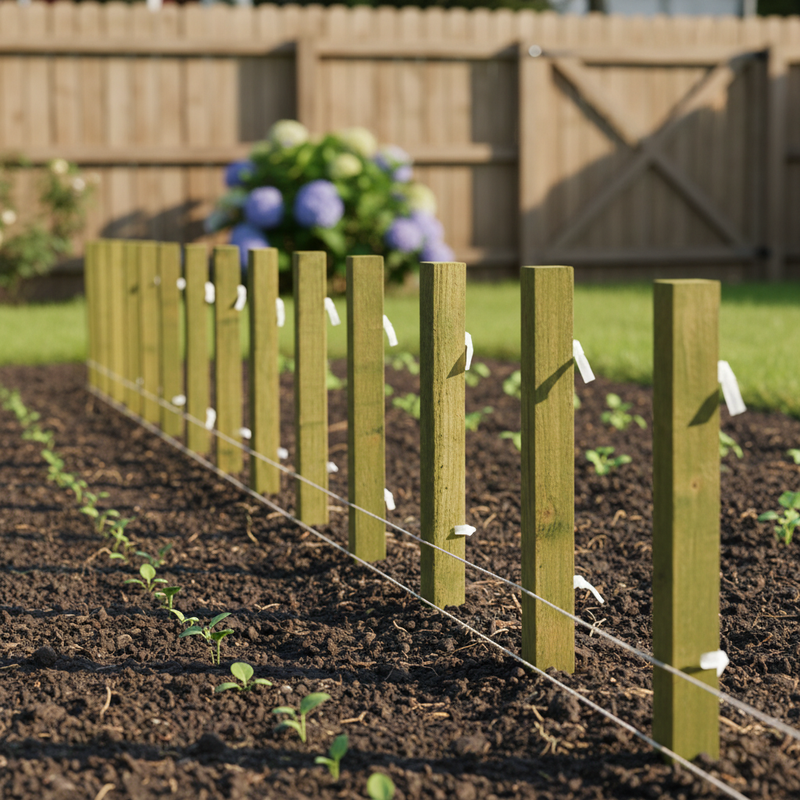 Dark Slate Gray Heavy Duty Treated Wooden Marking Out Stake - Ideal for Construction