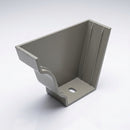Moulded Ogee Gutter Left Hand Stop End 125 x 100mm — RAL 7036