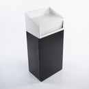 80 Litre Tray Top Litter Bin with Metal Flap Lid (view 2)