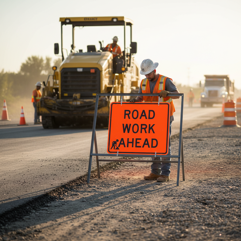 Dim Gray Heavy Duty Metal Road Sign Frame - 1050 x 750mm for Outdoor Use