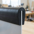 U-Profile Rubber Edge Protector 19x10.4mm for 2mm Panels - 5m EPDM (view 2)