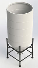 3650L cone tank 60° open top with full drainage – polyethylene (view 2)