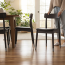 Premium Clear Felt-Ended Furniture Feet Caps for 25mm Round Legs - Pack of 4 for Smooth Movement and Scratch Protection