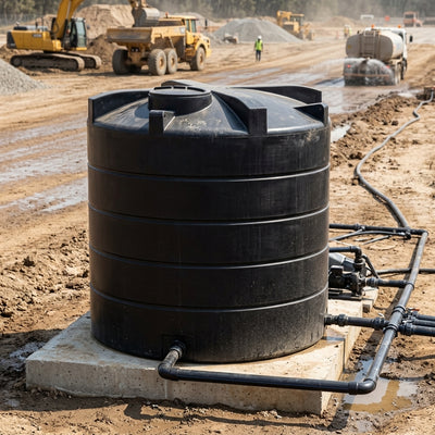 12500 Litre Vertical Non-Potable Water Tank with 2 Inch BSP Outlet