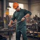 Dark Slate Gray Premium Spruce Green Boilersuit - Durable Polyester-Cotton Blend