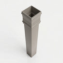 Traditional Downpipe Length 72x72mm x 3m Non-Eared Socket — RAL 7036