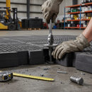 Dim Gray Heavy Duty Mega-Thread Joiner Bolt for Trackway Mats