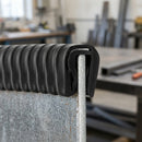 Steel-Reinforced Grip Edge Trim 8x5.5mm for 0.8-1.5mm Panels - 50m PVC (view 2)