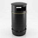 Victorian-style litter bin, 90 litre capacity, UV-resistant polyethylene (view 2)