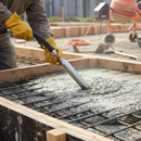 Rosy Brown Premium 38mm Vibrating Poker Head for Construction Applications