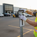 Dim Gray Premium 76mm Round Sign Post Cap for Enhanced Protection