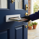 Premium Internal Draught Excluder Letterbox 10" with Brush Seals and Water Barrier for Door Thickness 40-80mm