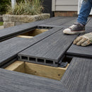 Grooved Edge Composite Deck Board 3.6m Silver Grey