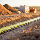 Dim Gray High-Performance Detectable Underground Tape for Electric Cables - 150mm x 100m