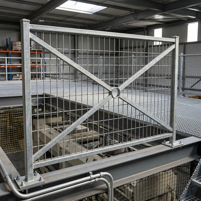 1470 × 1206mm Jersey Mesh Railing galvanised steel
